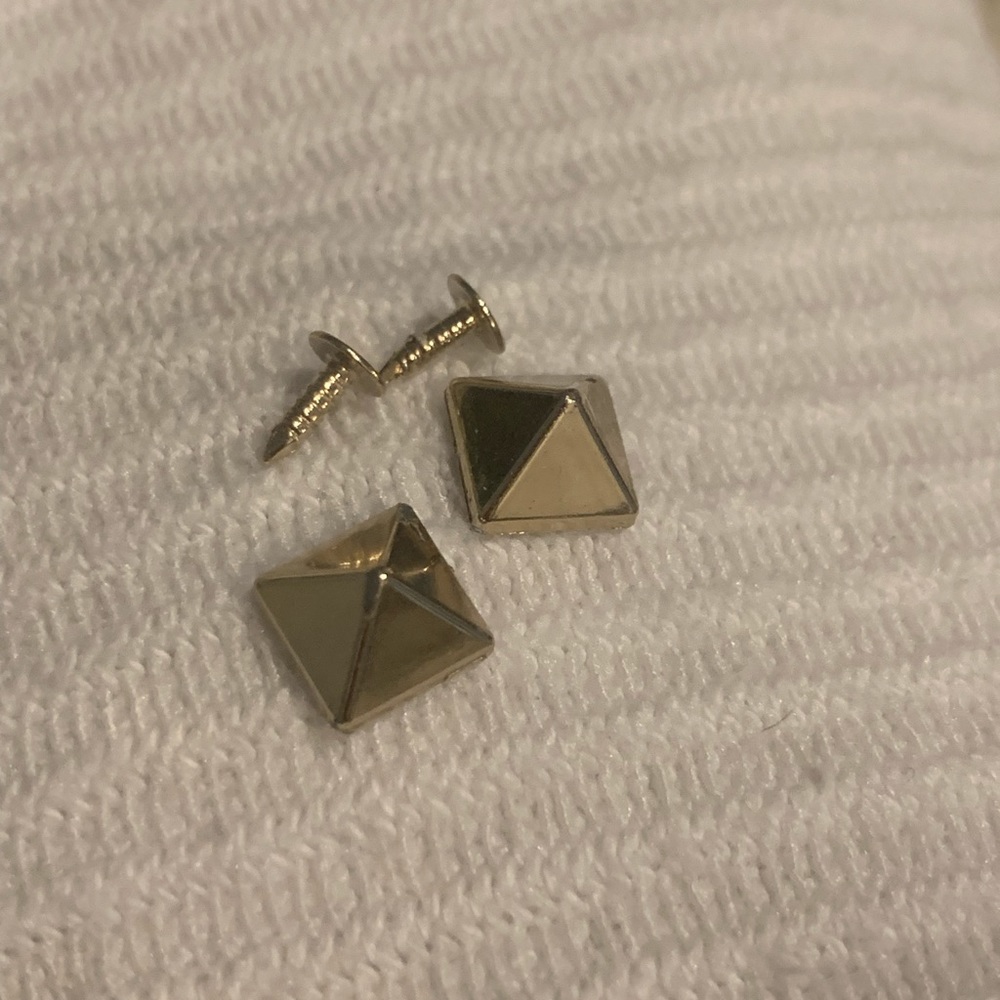 Authentic Square Replacement Studs With Backs X2